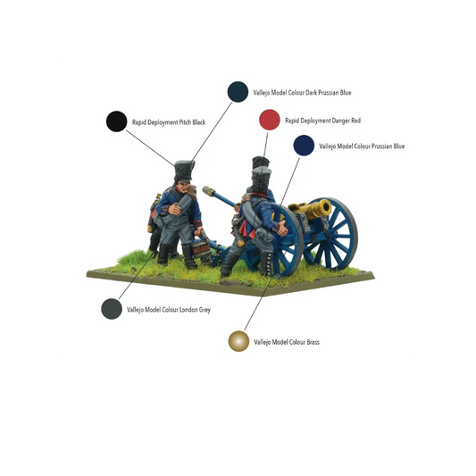 Napoleonic Prussian Foot Artillery with 7 or 10 Inch Howitzer (1813-1815)-Warlord Games-Radaddel