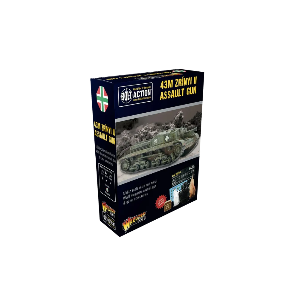 Hungarian 43M Zrinyi II Assault Gun Tank-Warlord Games-Radaddel