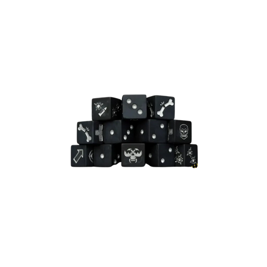 Black Assassin Dice - Skirmish Set-Baron of Dice-Radaddel