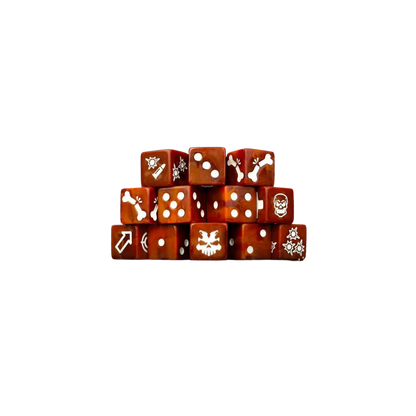 Oxidized Rust Dice - Skirmish Set-Baron of Dice-Radaddel