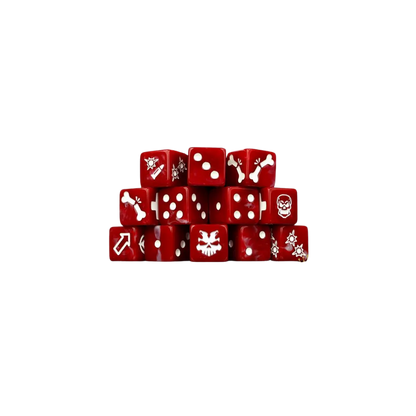 Red Butcher Dice - Skirmish Set-Baron of Dice-Radaddel