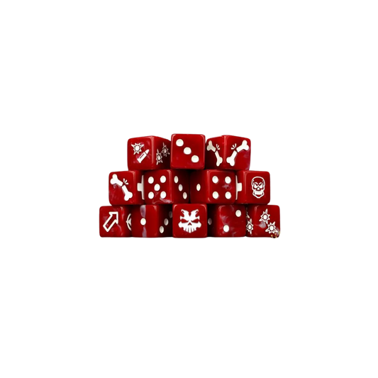 Red Butcher Dice - Skirmish Set-Baron of Dice-Radaddel