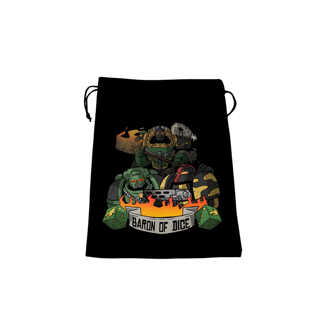 Premium Black Dice Bag - Anvil of War-Baron of Dice-Radaddel