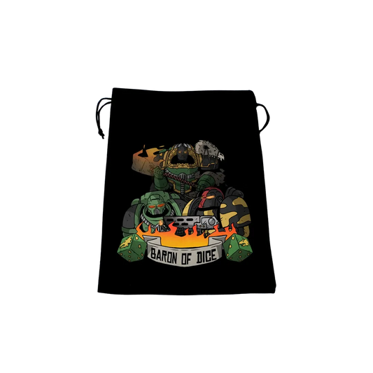 Premium Black Dice Bag - Anvil of War-Baron of Dice-Radaddel