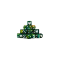 Twin Headed Lizard (Green & Gold) Dice 16mm Round (25 Stück)-Baron of Dice-Radaddel