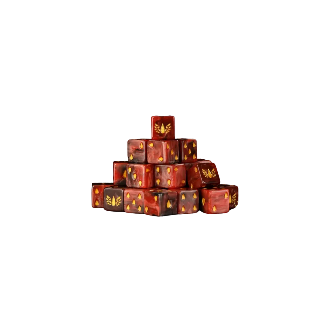 Blood Soaked Angels Dice 16mm Square (25 Stück)-Baron of Dice-Radaddel