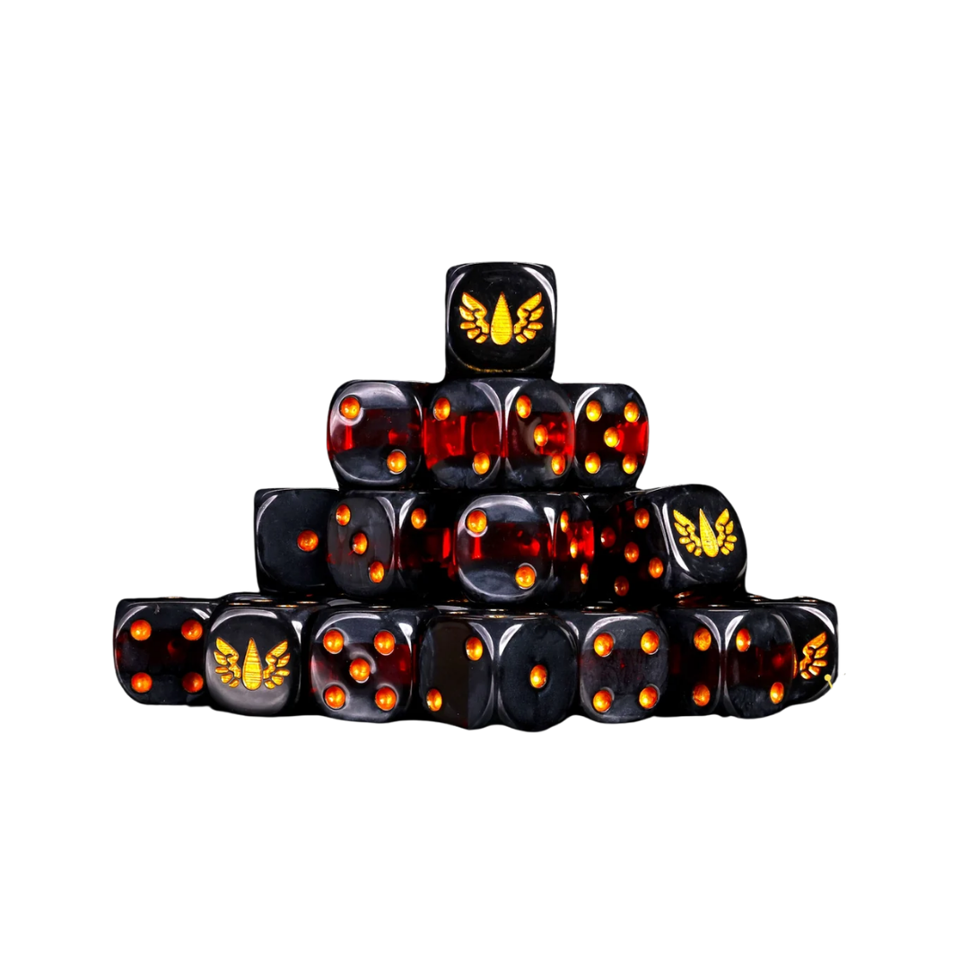 Blood Curse Dice Round 16mm (25 Stück)