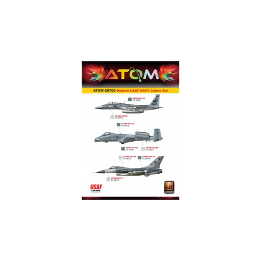 ATOM Modern USAF-NAVY Colors-Mig Jimenez-Radaddel