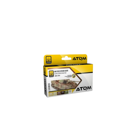 ATOM King Tiger Exterior Colors Set-Mig Jimenez-Radaddel