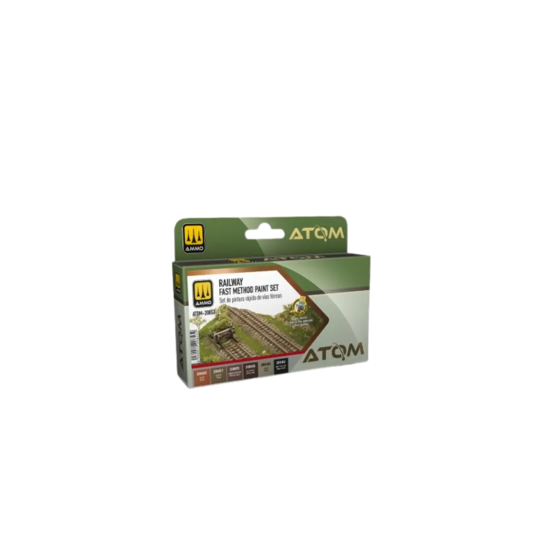 ATOM Railway Fast Method paint Set-Mig Jimenez-Radaddel
