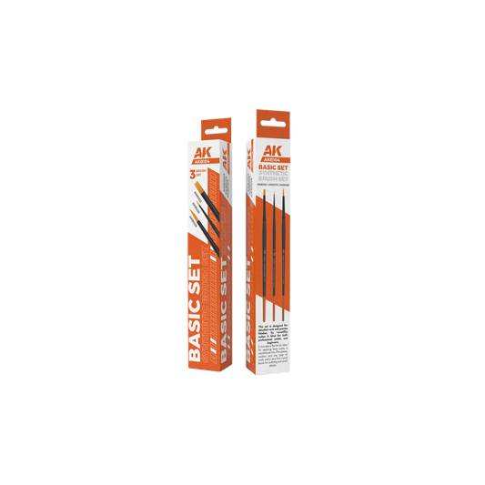 Basic Brushes Set (3 brushes)-AK-Interactive-Radaddel