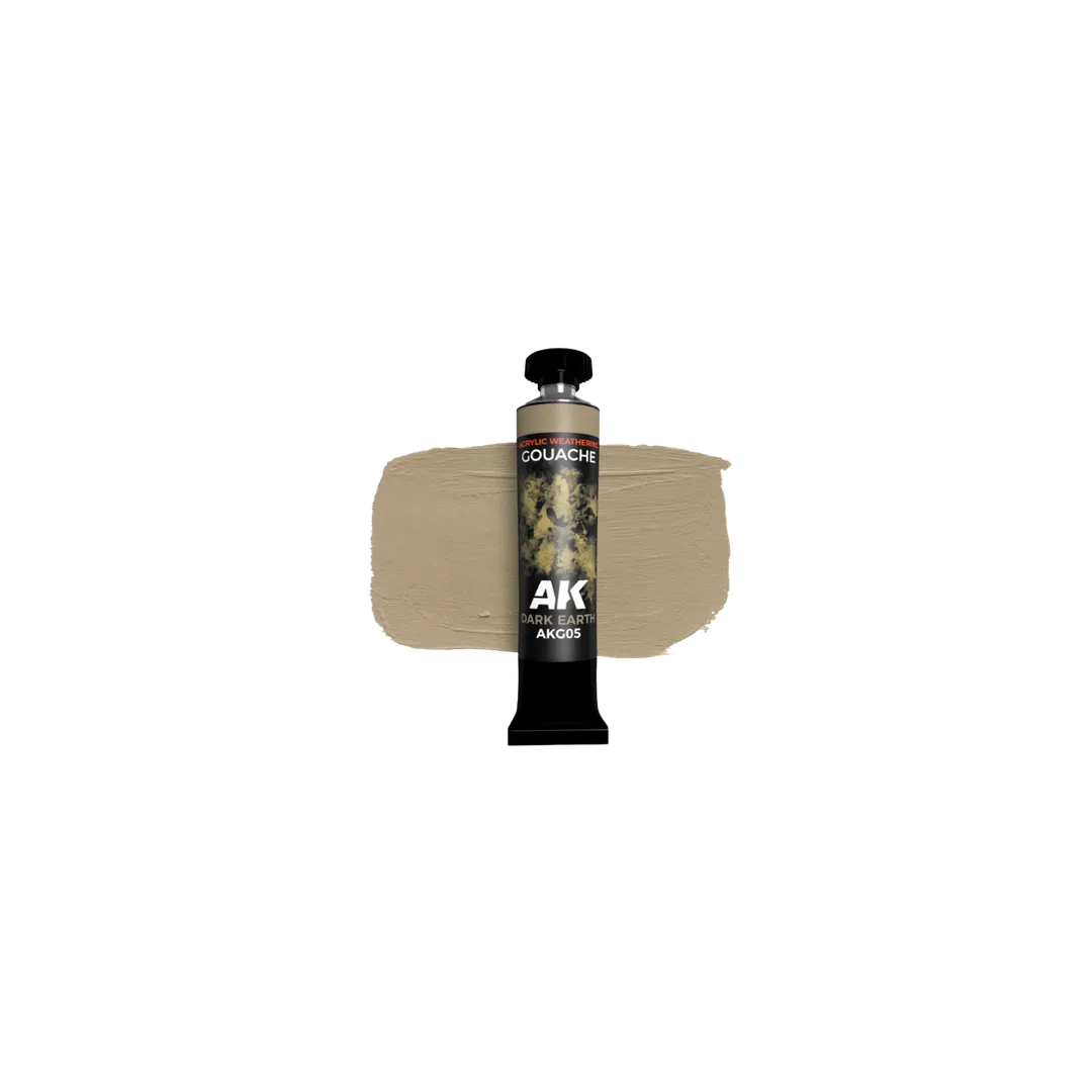 AK Gouache Dark Earth 20 ml-AK-Interactive-Radaddel