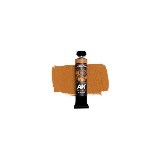 AK Gouache Dry Mud 20 ml-AK-Interactive-Radaddel