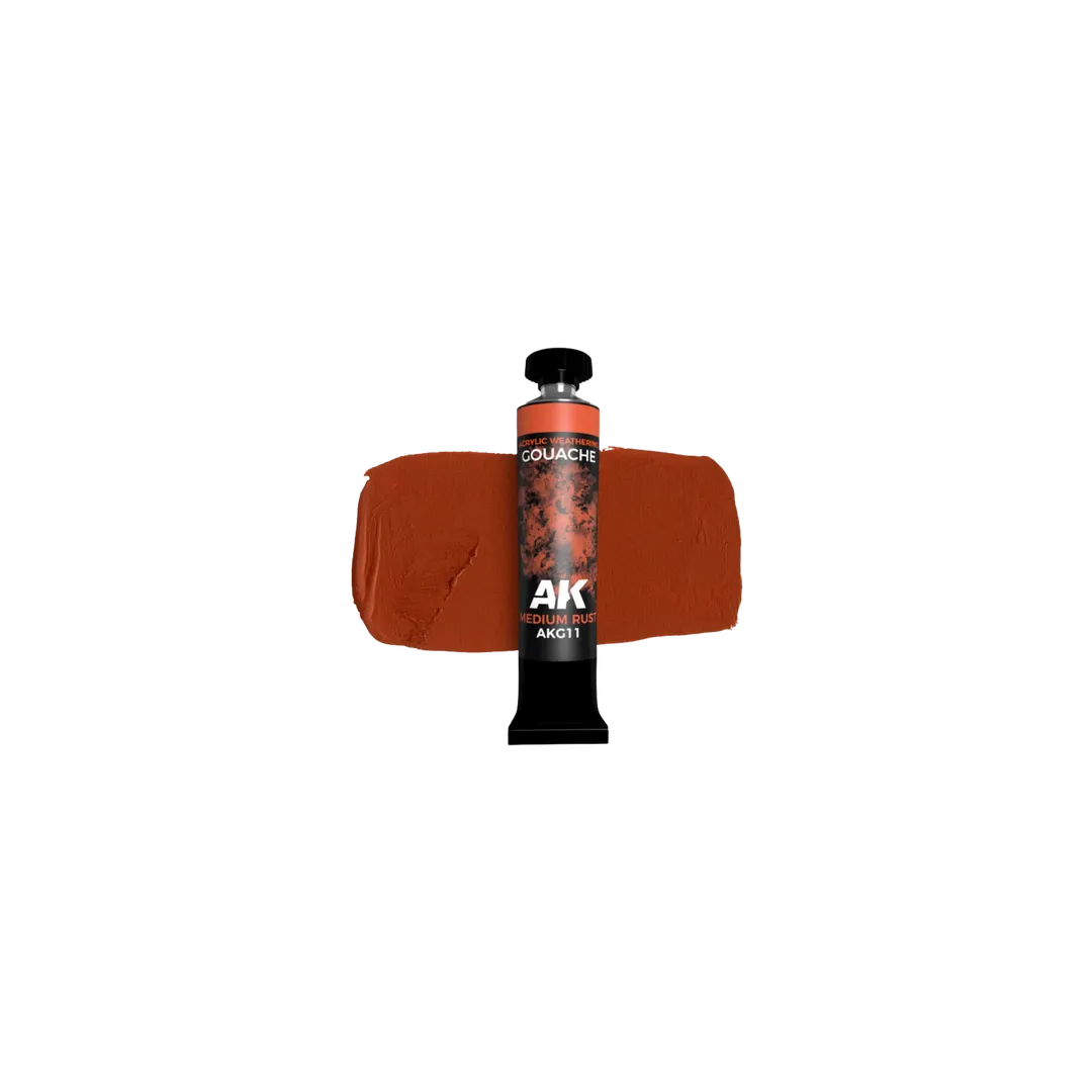 AK Gouache Medium Rust 20 ml-AK-Interactive-Radaddel