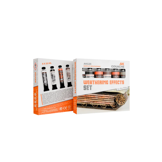AK Gouaches Weatherings Effects Set-AK-Interactive-Radaddel