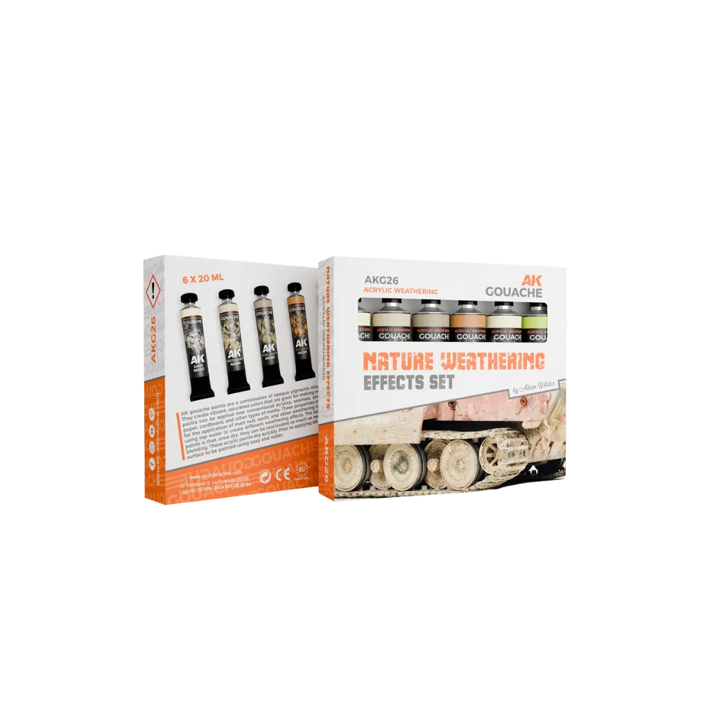 AK Gouaches Nature Weathering Effects Set-AK-Interactive-Radaddel