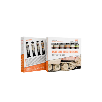 AK Gouaches Nature Weathering Effects Set-AK-Interactive-Radaddel