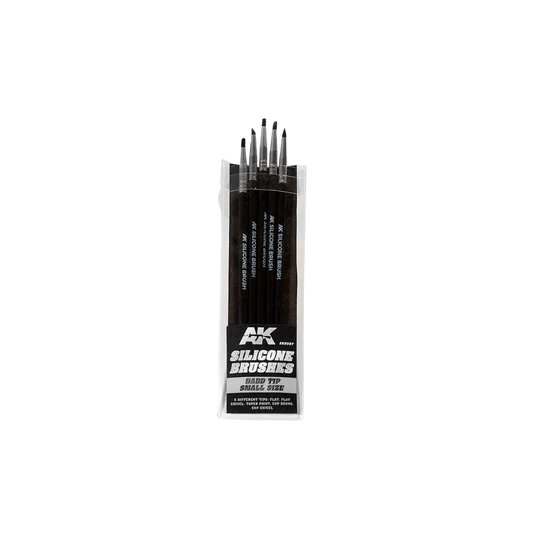 Set of 5 Silicone Brushes Hard Tip Small AK-AK-Interactive-Radaddel