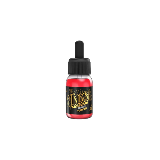 Fluor Red - The Inks 30ml-AK-Interactive-Radaddel