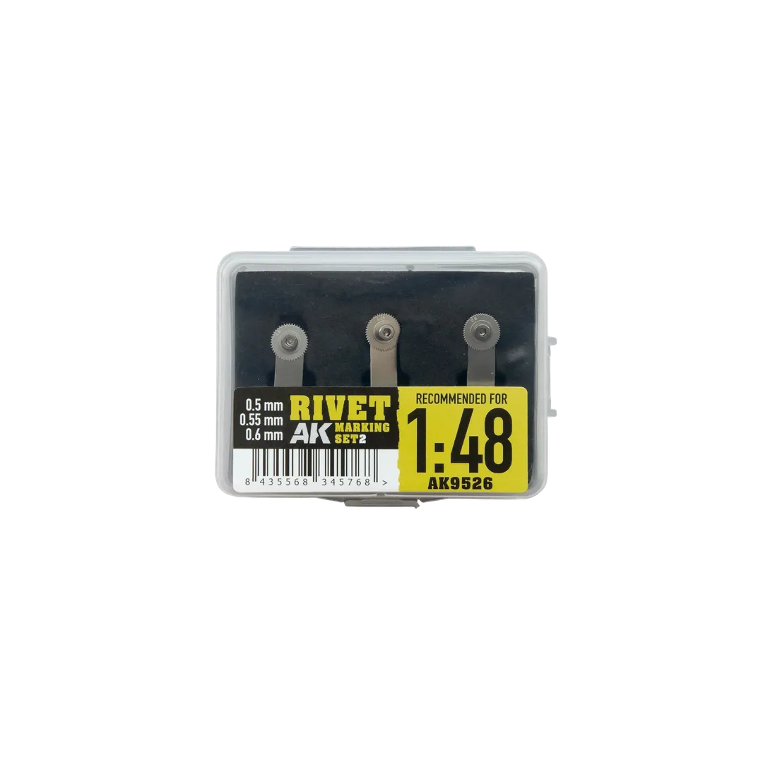 Rivet Marking Set 2_1:48 (Disk-S-Set2)-AK-Interactive-Radaddel