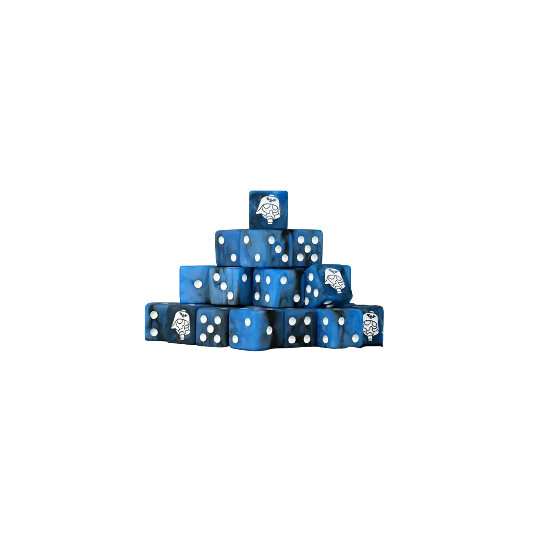 Kloned Corps Helmet Dice 16mm Square (25 Stück)-Baron of Dice-Radaddel