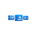 Artillery Blue Empire Dice Square (5 Stück)-Baron of Dice-Radaddel