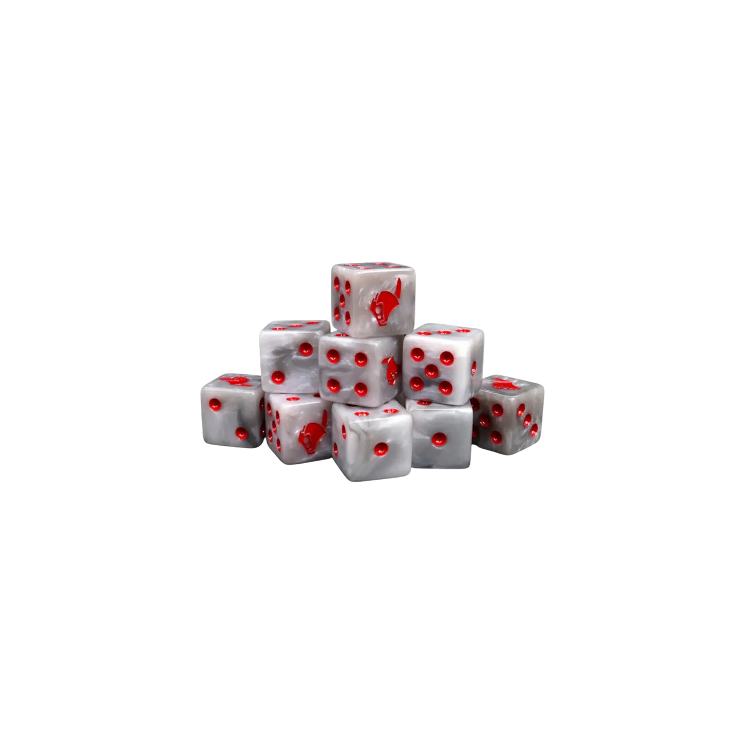 Robot Helm White Dice Square 16mm (25 Stück)-Baron of Dice-Radaddel