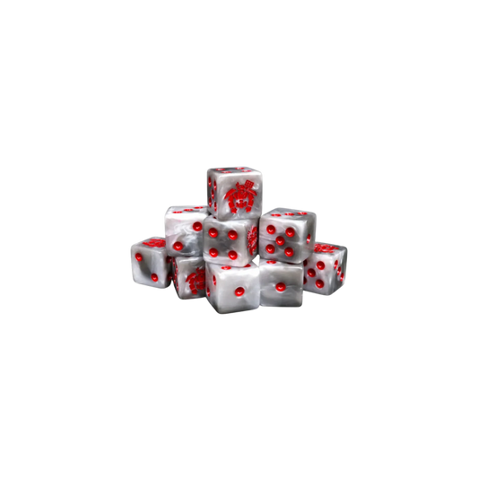 Crisis Robot White Dice 16mm Square (25 Stück)-Baron of Dice-Radaddel