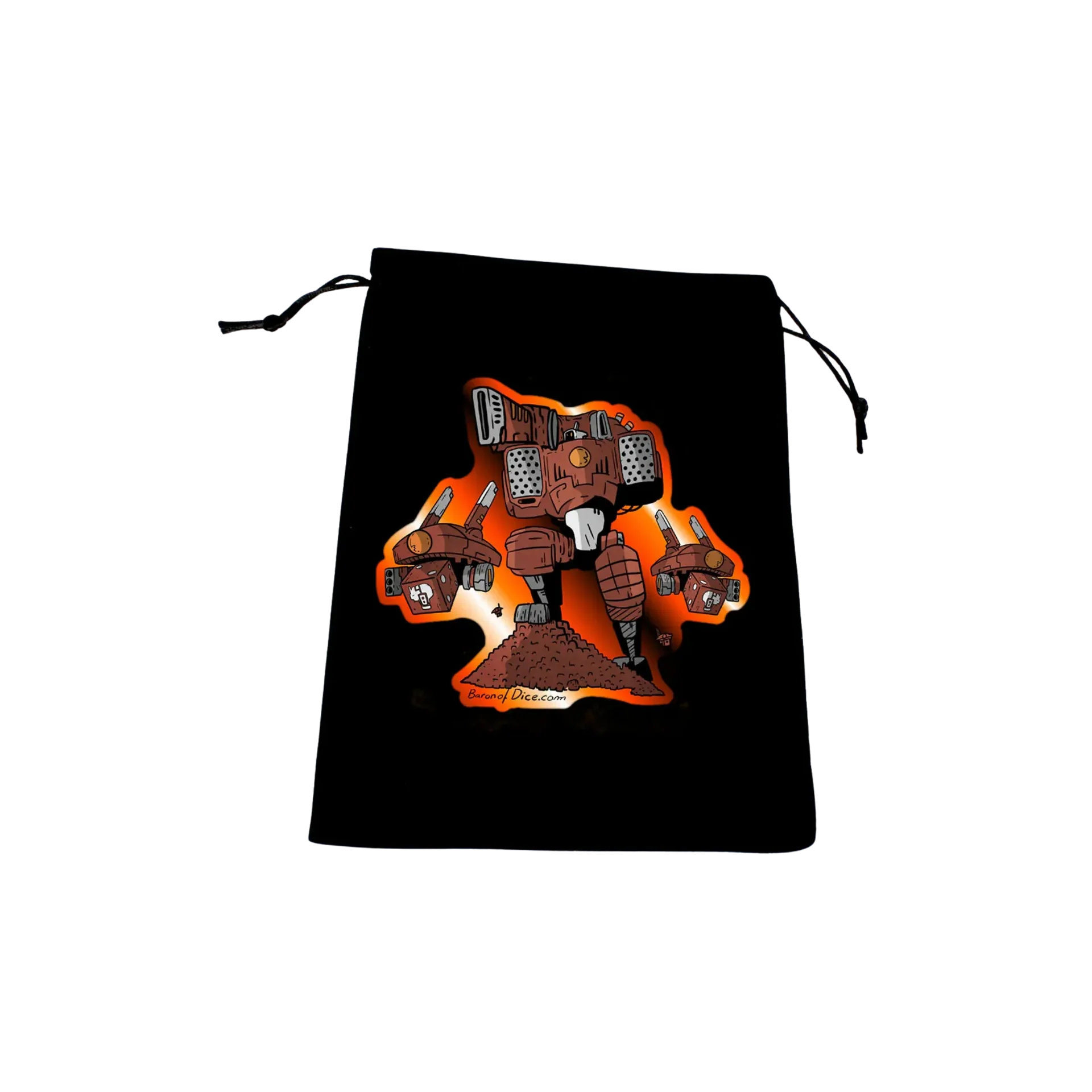 Premium Black Dice Bag - Good Robots-Baron of Dice-Radaddel