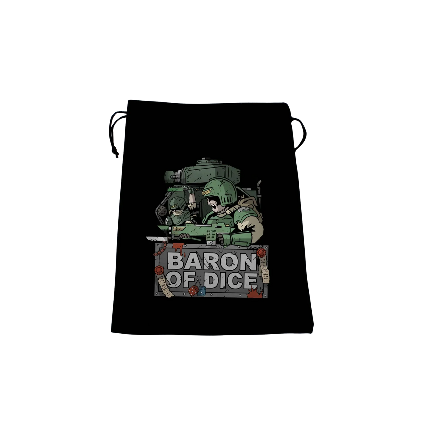 Premium Black Dice Bag - Final Stand-Baron of Dice-Radaddel