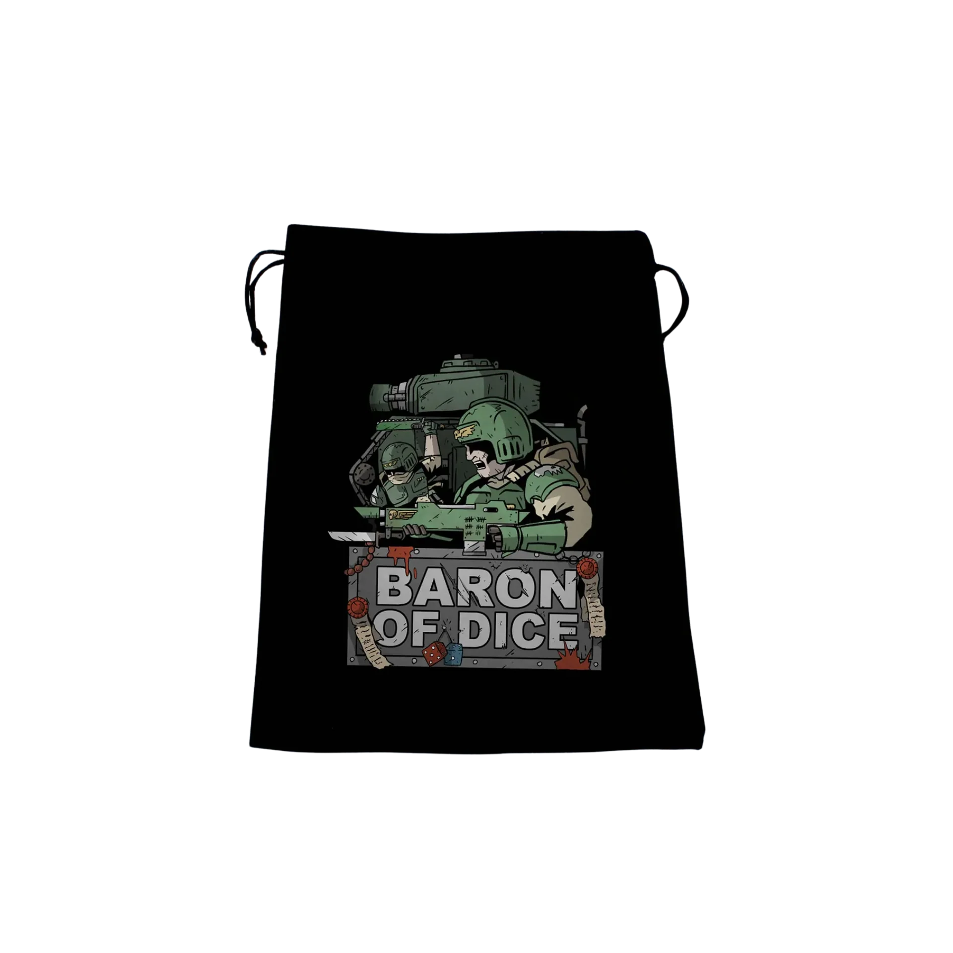 Premium Black Dice Bag - Final Stand-Baron of Dice-Radaddel