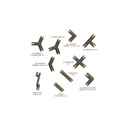 Battle Systems - Plastic Terrain Clips - Brown (2023)-Battle Systems-Radaddel
