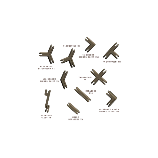Battle Systems - Plastic Terrain Clips - Brown (2023)-Battle Systems-Radaddel