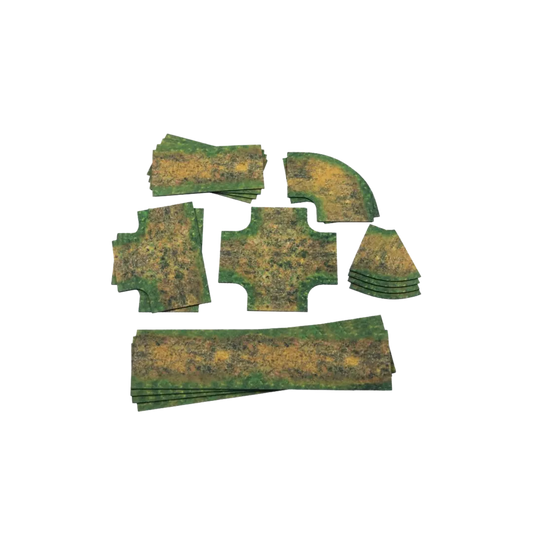 Muddy Roads - Rubber 2D Road Set 15mm-Playmats.eu-Radaddel