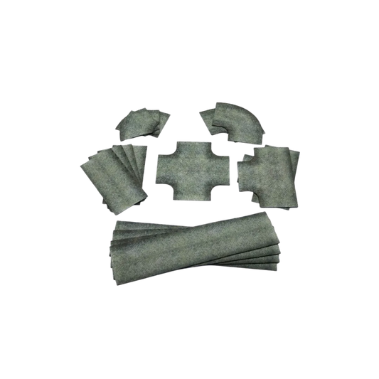 Paved Roads - Rubber 2D Road Set 15mm-Playmats.eu-Radaddel