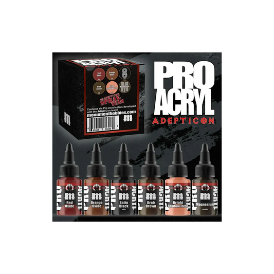 Pro Acryl AdeptiCon Spray Team - 6 Paints (6x22ml)-Monument Hobbies-Radaddel
