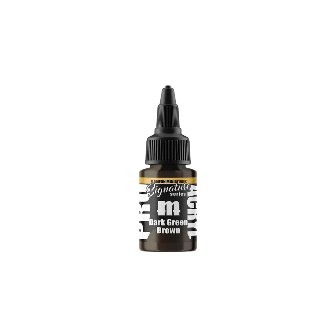 Pro Acryl Dark Green Brown (22ml) - Flameon Miniatures-Monument Hobbies-Radaddel