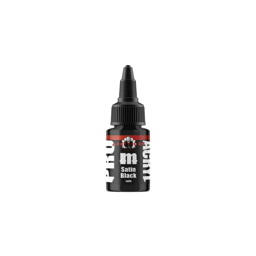 Pro Acryl Team Satin Black (22ml) - AdeptiCon Spray-Monument Hobbies-Radaddel