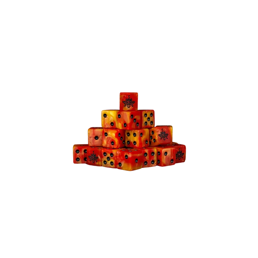 Fire Demon Dice Square 16mm (25 Stück)-Baron of Dice-Radaddel
