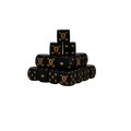 Death Curse Round 16mm (25 Stück)-Baron of Dice-Radaddel