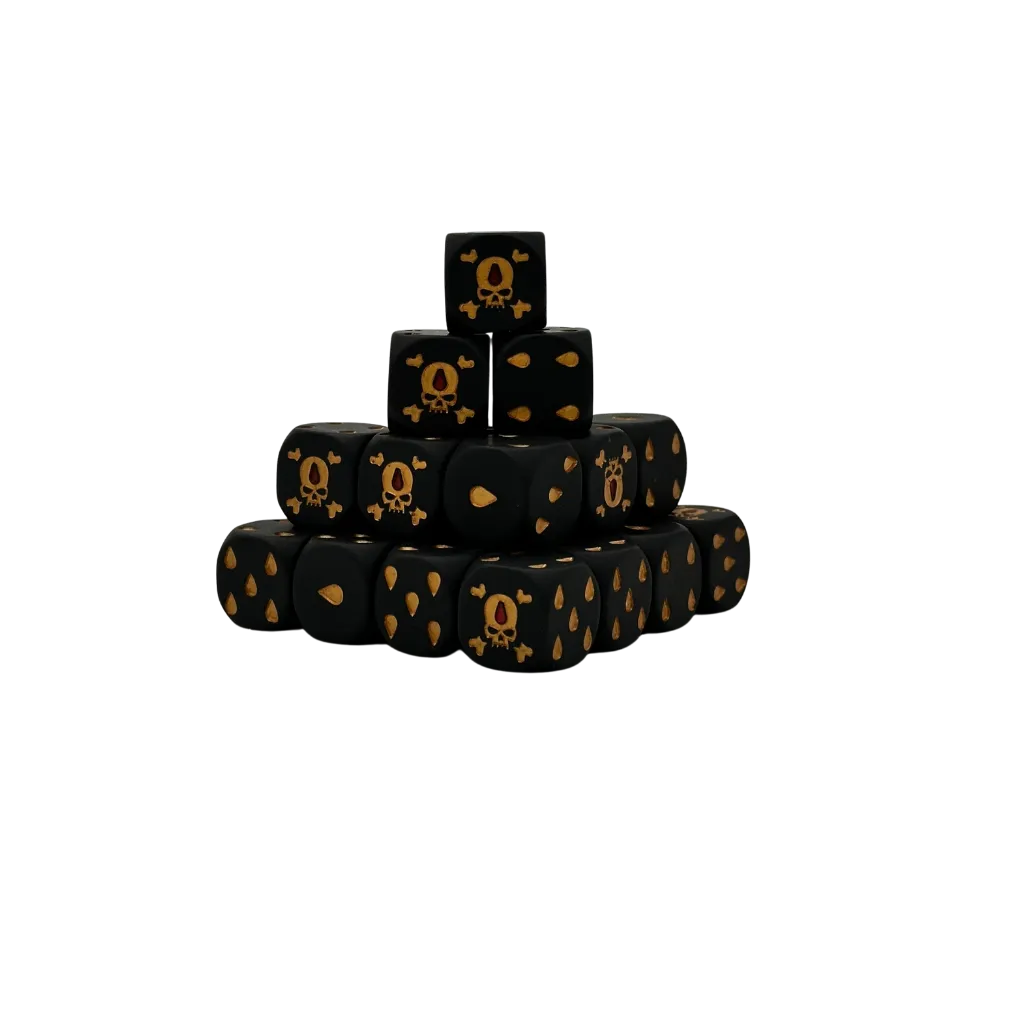 Death Curse Round 16mm (25 Stück)-Baron of Dice-Radaddel