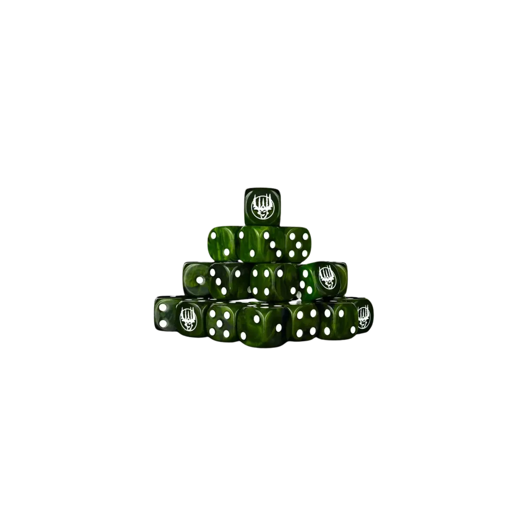 Swamp Orcs Dice 16mm Round (25 Stück)-Baron of Dice-Radaddel