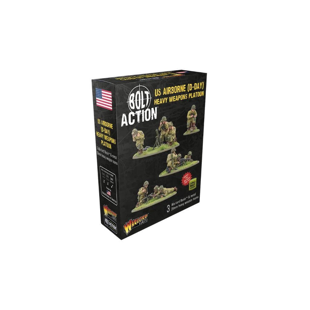 US Airborne (D-Day) Platoon Heavy Weapons Platoon-Warlord Games-Radaddel