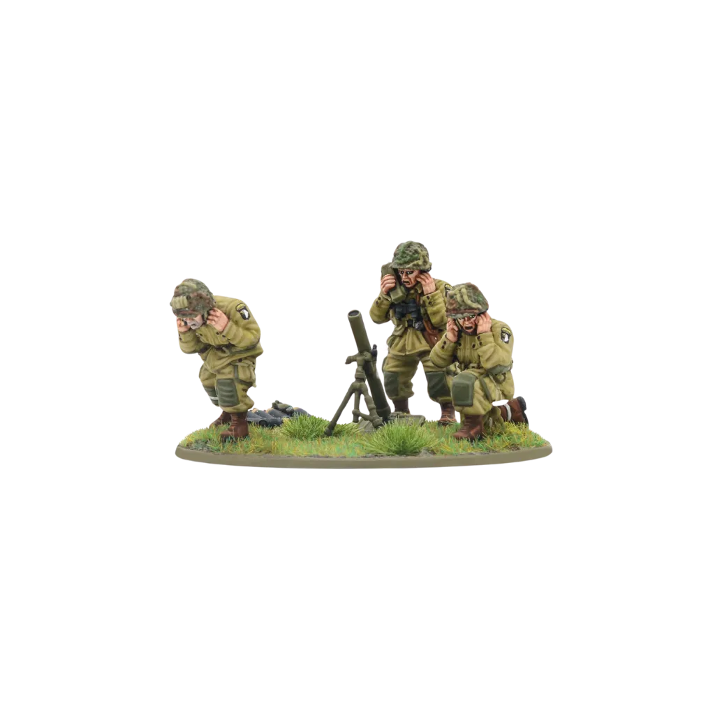 US Airborne (D-Day) Platoon Medium Mortar Team-Warlord Games-Radaddel