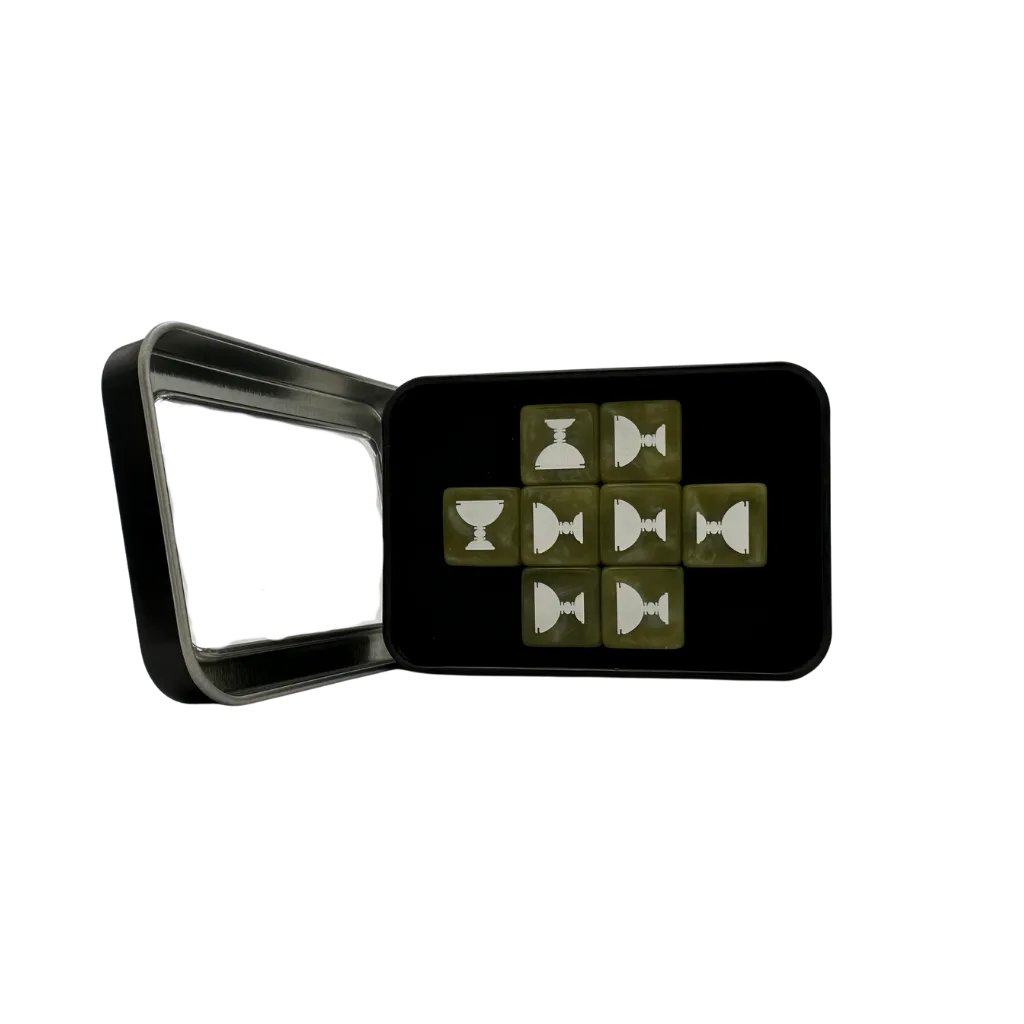 Cult of the Black Grail Dice 16mm Square (8 Stück)-Baron of Dice-Radaddel