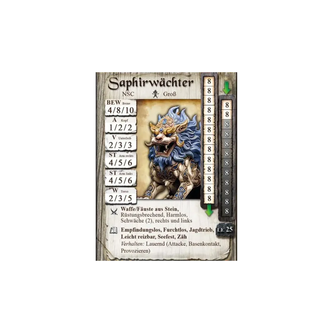 Wächterlöwen-Set, grün-Freebooter Miniatures-Radaddel