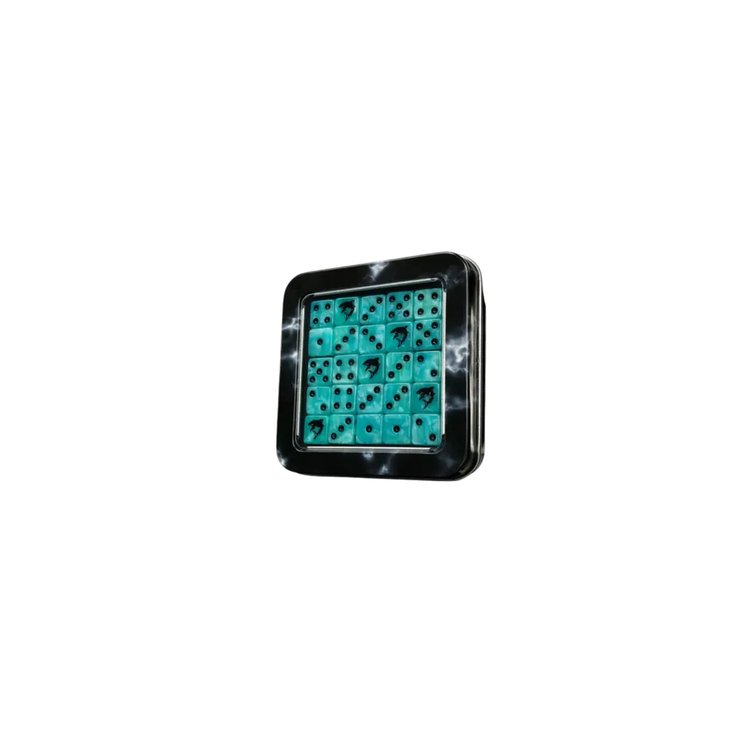 Great White Shark Square 12mm Mini (25 Stück)-Baron of Dice-Radaddel