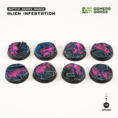 Alien Infestation - Round 28mm (x8)-Gamers Grass-Radaddel
