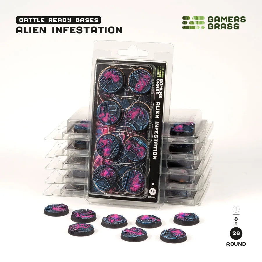 Alien Infestation - Round 28mm (x8)-Gamers Grass-Radaddel