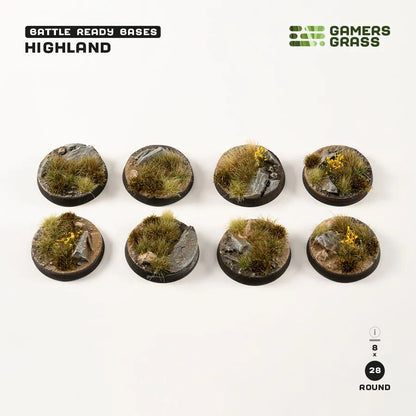 Highland - Round 28mm (x8)-Gamers Grass-Radaddel